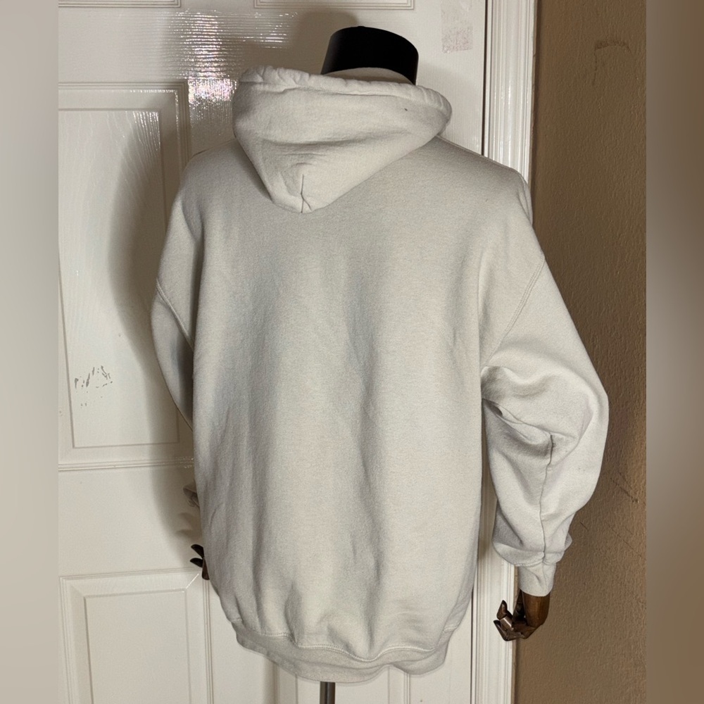 Kanye West Kid Cudi Kids See Ghosts Album Hoodie Large Beige Brown Tour Pullover - Picture 5 of 10